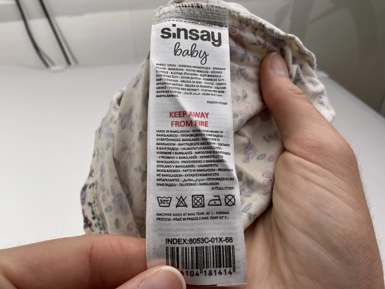 Sinsay Kleita 68 cm extra 1