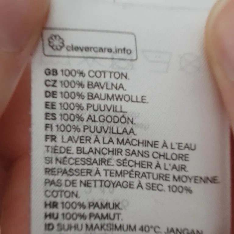 H&M Marškinėliai ilgomis rankovėmis 98 - 104 cm close up preview