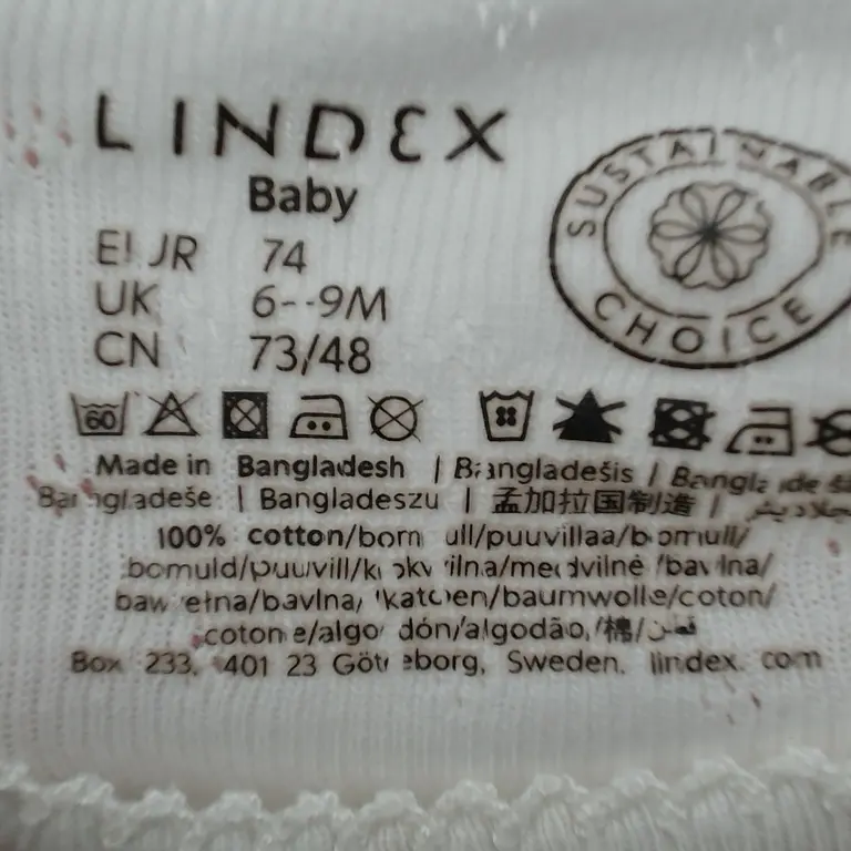 Lindex Glaudinukė 74 cm close up preview