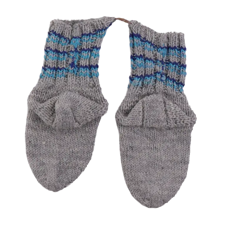 Käsin tehty Villasukat 104 - 116 cm back preview