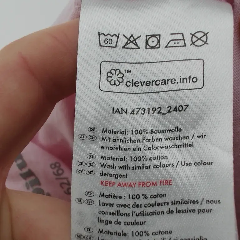 Lupilu Glaudinukė 62 - 68 cm close up preview