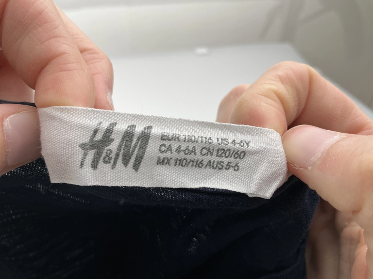 H&M T-krekls ar garām piedurknēm 110 - 116 cm extra 1