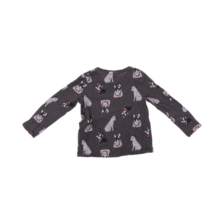 Little Kids Långärmad T-shirt 110 cm back preview