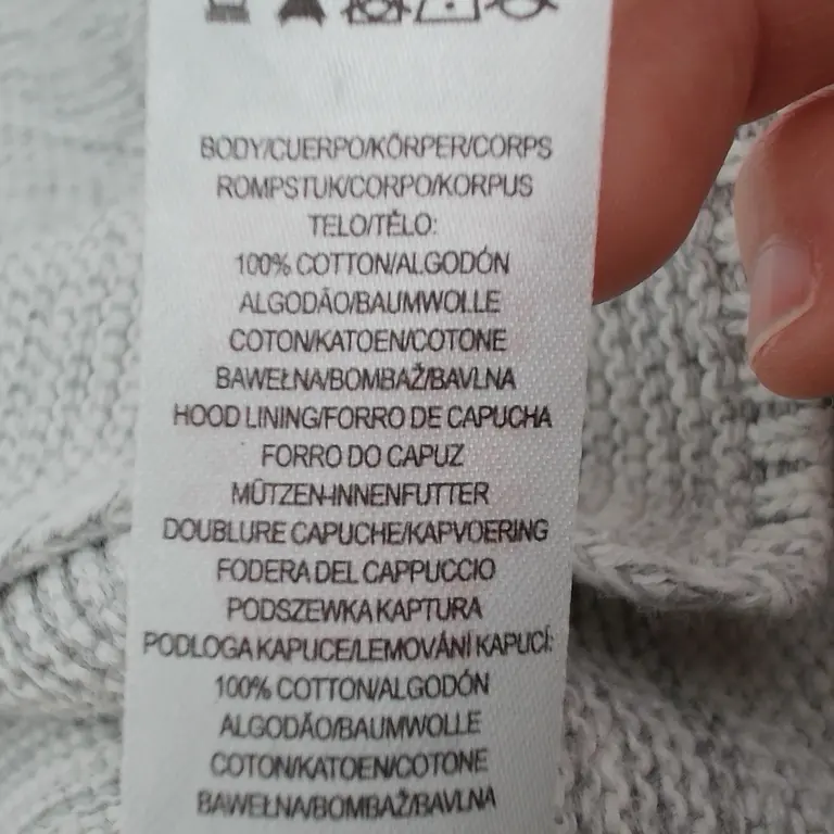 Primark Džemperis su gobtuvu 80 cm close up preview