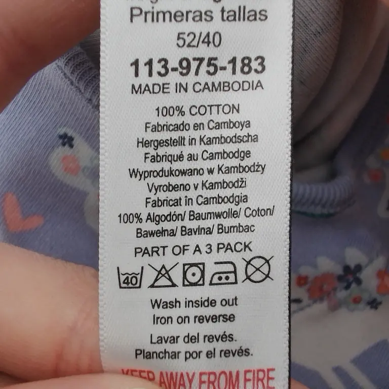 Next Pižama 50 cm close up preview