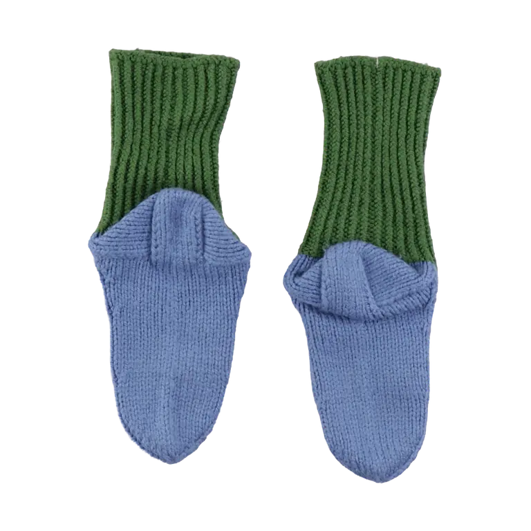 Käsin tehty Villasukat 104 - 116 cm back preview