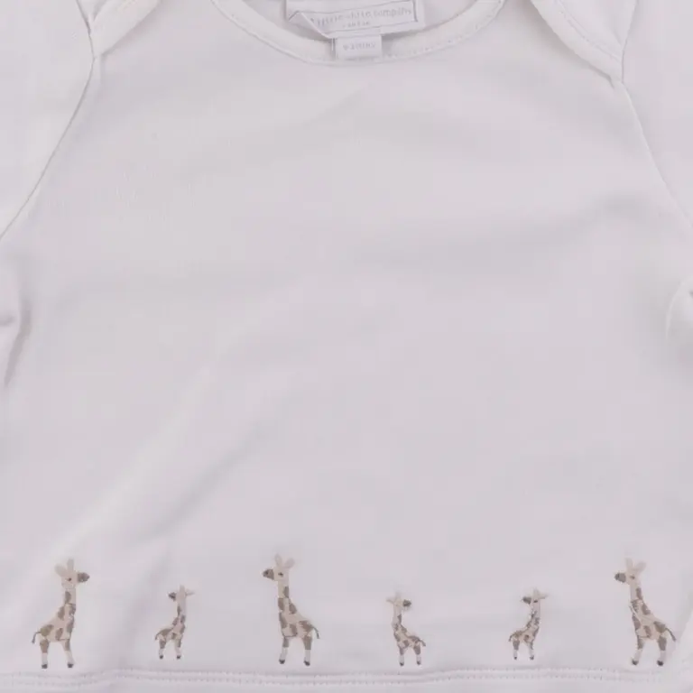 The little white company Long-Sleeved T-Shirt 50 - 62 cm close up preview